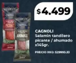 Supermayorista Vital Cagnoli salamin tandilero picante / ahumado oferta