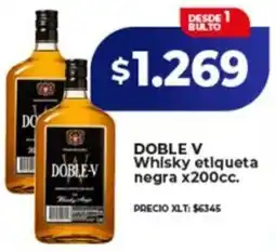 Supermayorista Vital DOBLE-V whisky etiqueta negra oferta