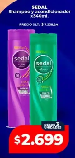 Supermayorista Vital Sedal shampoo y acondicionador oferta