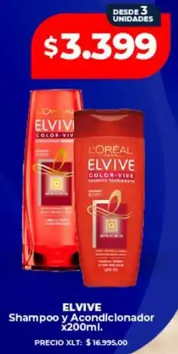 Supermayorista Vital Elvive shampoo y acondicionador oferta