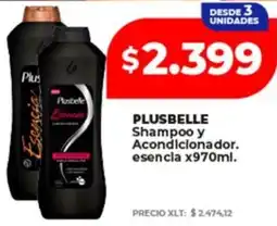 Supermayorista Vital Plusbelle shampoo y acondicionador. esencia oferta