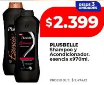 Supermayorista Vital Plusbelle shampoo y acondicionador. esencia oferta