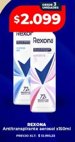Supermayorista Vital Rexona antitranspirante aerosol oferta