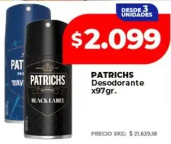 Supermayorista Vital PATRICHS desodorante oferta