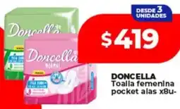 Supermayorista Vital Doncella toalla femenina pocket alas oferta