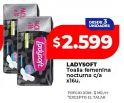 Supermayorista Vital Ladysoft toalla femenina nocturna oferta
