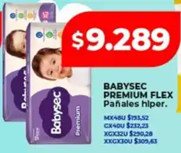Supermayorista Vital Babysec premium flex pañales hiper oferta