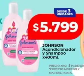 Supermayorista Vital Johnson acondicionador y shampoo oferta
