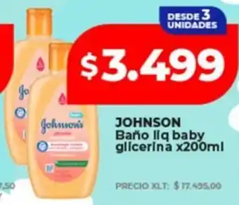 Supermayorista Vital Johnson baño liq baby glicerina oferta