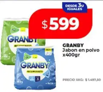 Supermayorista Vital Granby jabon en polvo oferta