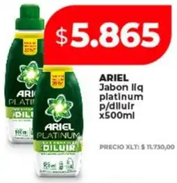 Supermayorista Vital Ariel jabon liq platinum p/diluir oferta