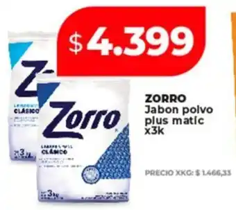 Supermayorista Vital Zorro jabon polvo plus matic oferta