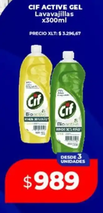 Supermayorista Vital Cif active gel lavavajillas oferta