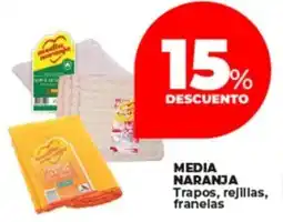 Supermayorista Vital Media naranja trapos, rejillas, franelas oferta