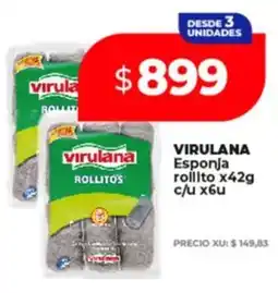 Supermayorista Vital Virulana esponja rollito oferta
