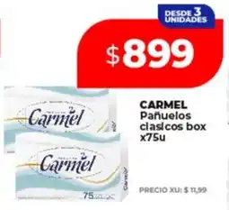 Supermayorista Vital Carmel pañuelos clasicos box oferta