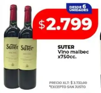Supermayorista Vital Suter vino malbec oferta