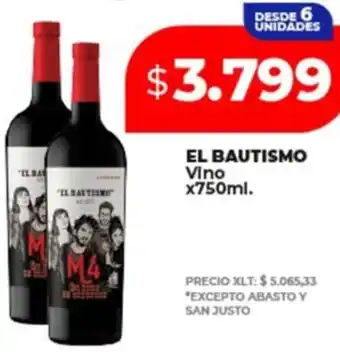 Supermayorista Vital El bautismo vino oferta