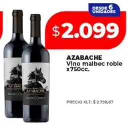 Supermayorista Vital Azabache vino malbec roble oferta