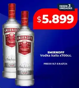Supermayorista Vital SMIRNOFF vodka italia oferta