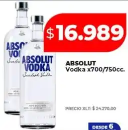 Supermayorista Vital ABSOLUT VODKA oferta