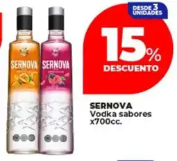 Supermayorista Vital SERNOVA vodka sabores oferta