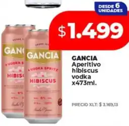 Supermayorista Vital GANCIA aperitivo hibiscus vodka oferta