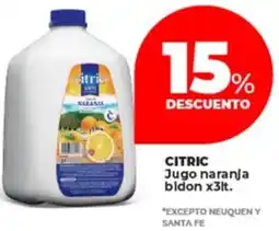 Supermayorista Vital Citric jugo naranja bidon oferta
