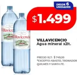 Supermayorista Vital Villavicencio agua mineral oferta