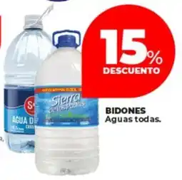 Supermayorista Vital Bidones aguas todas oferta