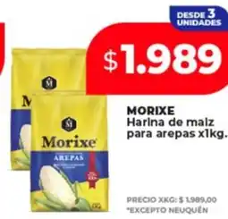 Supermayorista Vital Morixe harina de malz para arepas oferta