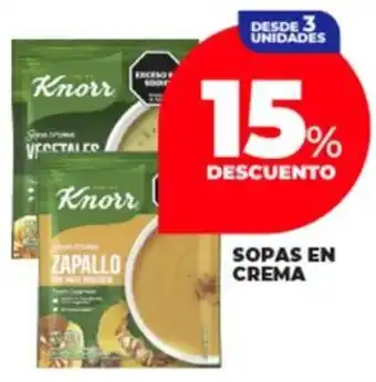 Supermayorista Vital Knorr sopas en crema oferta