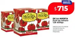 Supermayorista Vital DE LA HUERTA pure de tomate T/B oferta