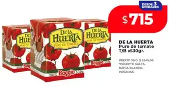 Supermayorista Vital DE LA HUERTA pure de tomate T/B oferta