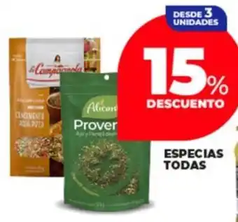 Supermayorista Vital Especias todas oferta