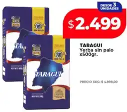 Supermayorista Vital TARAGUI yerba sin palo oferta