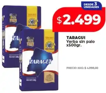 Supermayorista Vital TARAGUI yerba sin palo oferta
