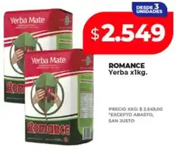 Supermayorista Vital Romance yerba oferta