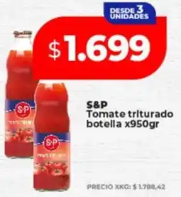 Supermayorista Vital S&P Tomate triturado botella oferta