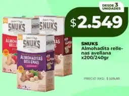 Supermayorista Vital Snuks almohadita relle- nas avellana oferta
