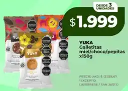 Supermayorista Vital Yuka galletitas miel/choco/pepitas oferta