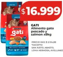 Supermayorista Vital Gati alimento gato pescado y salmon oferta