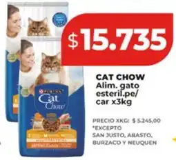 Supermayorista Vital PURINA Cat chow alim. gato esteril.pe/ car oferta