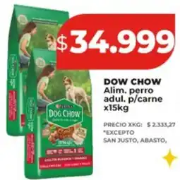 Supermayorista Vital PURINA Dog chow alim. perro adul. p/carne oferta