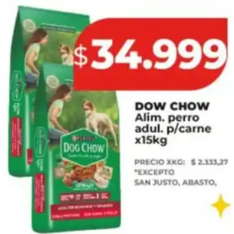 Supermayorista Vital PURINA Dog chow alim. perro adul. p/carne oferta