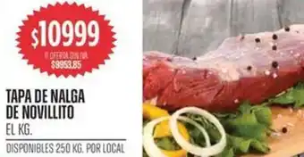 Supermercados Vea Tapa de nalga de novillito oferta