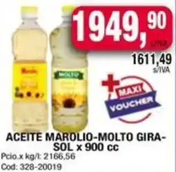 Maxiconsumo Aceite marolio-molto girasol oferta