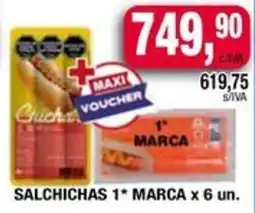 Maxiconsumo Salchichas marca oferta