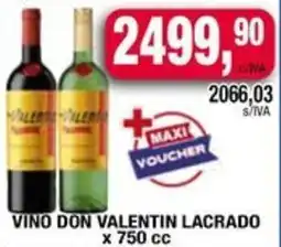 Maxiconsumo Vino don valentin lacrado oferta