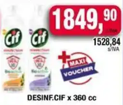 Maxiconsumo Cif desinf. oferta